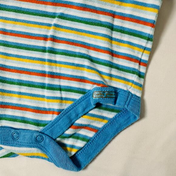 Vintage TCP The Children's Place Bundle of 2 Striped Onesies Size 3-6 mo - Picture 8 of 10